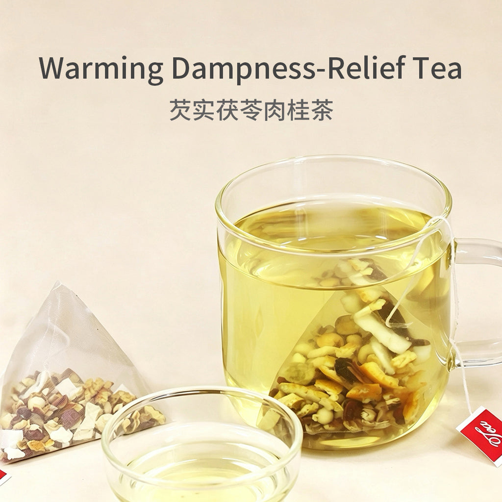 Warming Dampness‑Relief Tea Bags – Warms Yang, Dispels Cold & Eliminates Dampness – Formulated with 13 Medicinal & Edible Herbs – Smooth, Sweet & Mellow – Wellness Tea