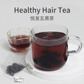 Healthy Hair Tea Bags – Nourishes Scalp, Prevents Gray Hair & Hair Loss – Formulated with 5 Medicinal & Edible Herbs – Naturally Caffeine-Free – Smooth & Mellow – Wellness Tea