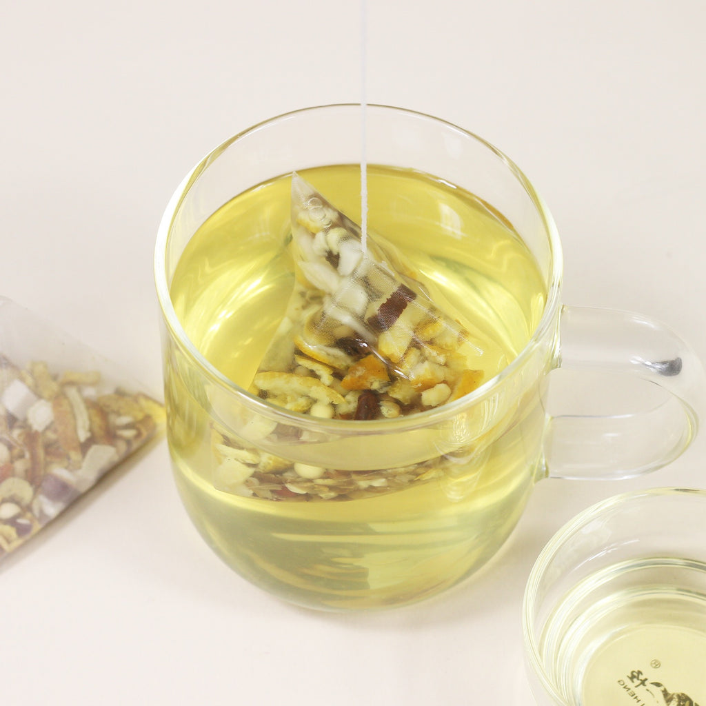 Warming Dampness‑Relief Tea Bags – Warms Yang, Dispels Cold & Eliminates Dampness – Formulated with 13 Medicinal & Edible Herbs – Smooth, Sweet & Mellow – Wellness Tea